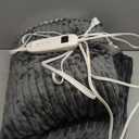 Tefici Heated Blanket Throw Electric Blanket Throw,50"x60" Heating Blanket, 6 Levels Fast Heating, 1-4 Hours Auto Off, Soft Flannel to Sherpa,Machine Washable, ETL&FCC Certified Grey