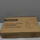 2 Tier Kitchen Counter Shelf Organizer, Coffee Bar Station Organizer for CountertopSpace Saving Spice Rack, Desk Shelf Riser, Coffee Bar Accessories(Rustic Brown, Medium) | Organizer, Coffee Bar Station, Space Saving, Spice Rack, Desk Shelf Riser