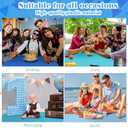 Frienda 12 Pcs Assorted Color Disposable Plastic Tablecloth Rectangle Table Cover Decorative Plastic Disposable Table Cloths for Theme Party Birthday Wedding Picnic Home (Blue Series, 54 x 108 Inch)