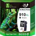 910XL Black Ink Cartridges (1 Pack) Replacement for HP 910XL Ink Cartridges for HP Printers Work with HP OfficeJet Pro 8020 8025 8028 8035 8030 OfficeJet 8010 8022 8015 8018