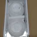 FUWDEO Flameless Candles with Remote & Timer,4"H LED Battery Operated Round Candle 2 Pack,Real Wax Christmas Candle Lights Flickering for Christmas Gift Wedding Home Decor (White)