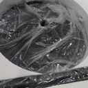 VASAGLE Bar Table Set of 2, Round Cocktail Tables with Multi-Colored Lights and Glass Tops, Large Steel Base, 41.3 Inches Tall Pub Tables for Kitchen, Bistro, Parties, Cloud White and Ink Black