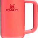 STANLEY Quencher H2.0 Tumbler with Handle and Straw 30 oz | Flowstate 3-Position Lid | Cup Holder Compatible for Travel | Insulated Stainless Steel Cup | BPA-Free | Hot Coral