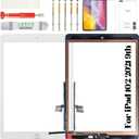 for iPad 10.2 2021 Screen Replacement for iPad 9 9th Gen 2021 Repair Kits for iPad 10.2" 9th Touch Screen Digitizer Replacement A2602 A2603 A2604 A2605 with Home Button White(Without LCD)