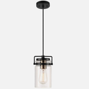 Globe Electric 2 in 1 Oliver 1-Light Dark Bronze Pendant with 15 ft. Cord