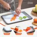 Stainless Steel Cutting Board Time Save Design,Metal Cutting Boards for kitchen,Large Chopping Board for Meat Size 1712,Easy to Clean