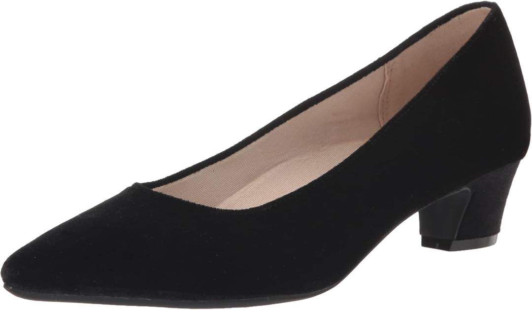LifeStride Womens Minx Pump Black Fabric 6 W
