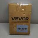 VEVOR Bread Box for Kitchen Counter, Large Capacity Bamboo Bread Storage Container, Farmhouse Wooden Breadbox Organizer for Homemade Bread, Storage Holder Bin with Acrylic Wavy Door Panel, Black (Rectangular Single-Layer)