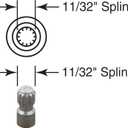Truth TH 23022 9-1/2 In. Single-Arm Left-Hand Casement Operator, White Finish (Single Pack)