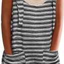 Yousify Womens Fall Casual Sleeveless Romper Loose Striped Tied Shorts Overalls Jumpsuit with Pockets 2025 Clothes (Large, Black)
