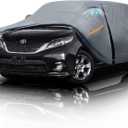 Minivan Car Cover for Toyota Sienna 100% Waterproof All Weather, Heavy Duty Outdoor Full Exterior Covers Rain Sun Wind UV Protection.