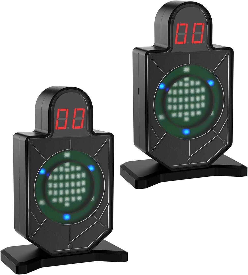 2 Pcs Dry Fire Portable Laser Trainer Target Laser Training System for Reactive Laser Shooting and Dry Fire Shooting Practice(Included: AAA Battery)