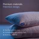 DreamyBlue Signature Pillow w/Adjustable Loft Shredded Memory Foam Fill Neutral Alignment for Side, Back, and Stomach Sleepers Washable Bamboo Rayon Cover CertiPUR-US Certified Foam (King)