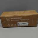 Twin XL Mattress Protector Waterproof Washable Mattress Padded Cover Fitted Extra Long College Dorm Size Bed Protection Noiseless Plastic Bed Pad Deep Pocket Up to 18 Soft and BreathableWhite (Pattern-2-white)