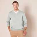 Amazon Essentials Men's Regular Fit Cotton V-Neck Pullover Sweater (Available in Big & Tall), Small