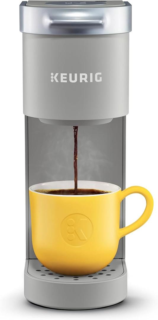Keurig KMini Single Serve KCup Pod Coffee Maker, 6 to 12oz Brew size, with Cord Storage, Perfect for Small Spaces, Studio Gray