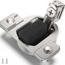 Replacement for Blum 110 Degree Compact 33 Screw On Hinge, Self Closing, 16-Pack - Compatible with Plate 130.1100.22-130.1100.24, 130.1110.02-130.1150.02, 130.1160 (Mounting Plate Not Included)