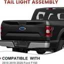 Tail Lights Assembly Compatible with 2018 2019 2020 Ford F-150 F150, Rear Light Taillights Replacement # JL3Z-13404-H JL3Z-13405-H