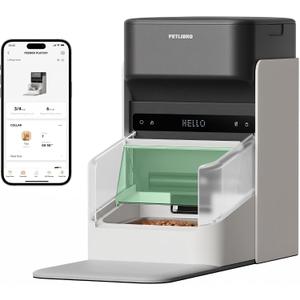 PETLIBRO RFID Automatic Cat Feeder, Collar Sensor-Activated Personalized Meals, Cats Recognition & Diet Tracking for Multi-Pet Homes and Different Diets, 5G&2.4G Wi-Fi Programmable Cat Food Dispenser
