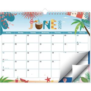 GuassLee Wall Calendar 2026-2027, 19 Months Running from Jun. 2026 to Dec. 2027, 14" X 11" Paper Hanging Planner Wall with Thick Paper for Office Home Planning & Organizing