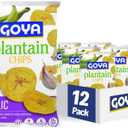 Goya Foods Plantain Chips, Garlic, 5 Ounce (Pack of 12) EXP. 02/01/2026