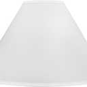 Aspen Creative 32206A Hardback Empire Spider Lamp Shade in White, 6" Top x 19" Bottom x 12" Slant Height