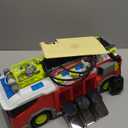 2025 Fire Truck Toys for Toddler Boys, Large 13.5-inch Fire Truck with Ladder & 6 Alloy Cars, Big Emergency Trucks with Lights, Sounds & Water Spray, Kids Toys for Boys 3 4 5 6 Years Old (Red)