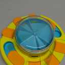Potaroma Dog Puzzle Toy 2 Levels, Slow Feeder, Pup Food Treat Feeding Dispenser for IQ Training and Entertainment for All Breeds 4.2 Inch Height (Yellow Blue)