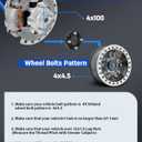 ECCPP 4PCS change bolt pattern from 4x100 to 4x4.5 Wheel Adapters Conversion 1" 4 Lug 12x1.5 67.1mm hub for 2004-2011 for Chevrolet Aveo| 2005-2010 for Chevrolet Cobalt| 1980-2005 for Honda Civic
