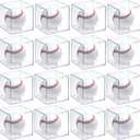 16 Pack UV Protected Acrylic Boxes for Display,Clear Display Case Baseball Cube Memorabilia Showcase Autograph Ball Protector 3.15"L x 3.15"W x 3.15"H