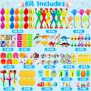 WOWSCAN [6 Golden Eggs] 100PCS Prefilled Easter Egg Fillers with Novelty Toys Inside, Easter Basket Stuffers Classroom Prizes Supplies Egg Hunt Party Favors for Kids Toddlers Boys Girls