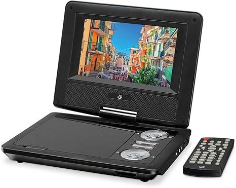 GPX Standard Portable DVD Player with 7-in. Swivel Screen and Remote