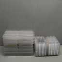 MANCHAP 150 Pack 12 Grids Plastic Quail Egg Carton Bulk, Clear Holders, Small Trays Stackable Storage Dispenser Case for Pigeon Eggs