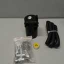 Upgraded Baffled Oil Catch Can Kit Oil Separator Catch Can Aluminum with 3/8" Strengthened NBR Fuel Line Black 400ml
