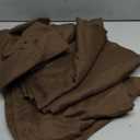 BGment Brown Linen Curtains 84 Inch Length 2 Panels for Living Room Windows, Chocolate Semi Sheer Drapes Textured with Rod Pocket for Farmhouse Bedroom Dining Decor Lightweight, Each 52 Inch Wide