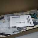 Moen Ronan Matte Black Handshower and Rainfall Shower Head Trim Combo with Handle, Tub Spout, and Metal Hose, 82024BL