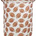 Kids Laundry Hamper Football Hamper for Nursery Boy Clothes Storage Bin Organizer Football Room Decor