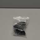 6 Pcs 2" x 2" L Shape Corner Bracket, 90 Degree Right Angle Bracket, Black Plastic L Shape Corner Brace with Screw Cover Cap