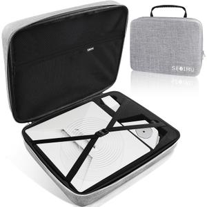 Sturdy Starlink Mini Case, Shockproof Waterproof 18L Large Space Travel Case Compatible with Starlink Mini Dish, Pipe Adapter, Mount, Cables, Power Supply, Ideal for RV Travel & Outdoor Use (Grey)