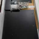 Litter Box Enclosure for 2 Cats, Double Litter Box Enclosure with Scratch Mat, Hidden Cat Litter Boxes Furniture for Most Litter Boxes, White