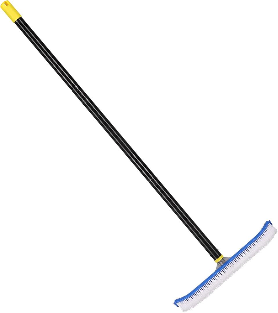 Swimming Pool Brush, 6 FT Stainless Steel Heavy Duty Clean Swimming Pool Brush with Pole, Use for Swimming Pool Wall Tile Floor and Step