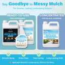 Mulch Glue for Landscaping, 2 Gallon Rock Glue with Rake, Ready to Use