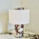 BSOD Marble Lamp, 10 Inch Natural Stone Modern Luxury Decor Lamp