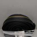 20Ft Universal Garage Door Bottom Threshold Seal Strip with 20oz Glue Gel, Weatherproof Rubber DIY Weather Stripping Replacement - Black