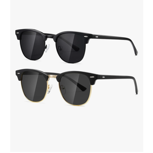 AEVOGUE Polarized Sunglasses For Women And Men Semi Rimless Frame Retro Sun Glasses AE0369