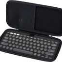 Lebakort Hard Case Compatible with Logitech Pebble Keys 2 K380s K380 Keyboard (Graphite Case)