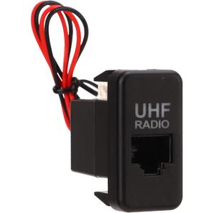 RJ45 Socket, RJ45 UHF Pass Though Socket, UHF Radio RJ45 Socket Blue LED Pass Though Type Replacement for FJ Cruiser