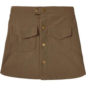 Century Star Skirts for Girls Corduroy Short Mini Skirt Plaid Skirt High Waist Uniform Skirts for Girls A-line Short (6-7 Years, Brown)