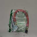 Steelman Straight Air Chuck Tire Inflator with Built-in Gauge and 12-inch Hose, Measures 10-90 PSI, Push-on Chuck, Steel Casing with Brass Fittings (Red)