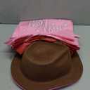 Haysandy 24 Pieces Western Cowboy Hat Set, Felt Cowboy Themed Party Hats with Paisley Bandanas for Kids Costume Party(Brown, Pink, Red)